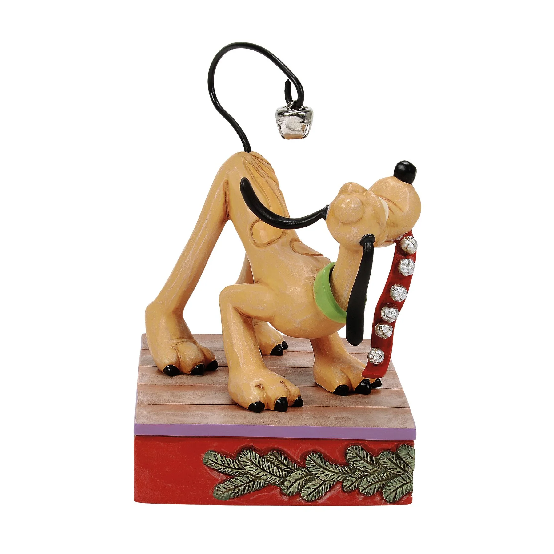 Jim Shore Disney Figurin - Pluto Christmas Bell on Tail - 2