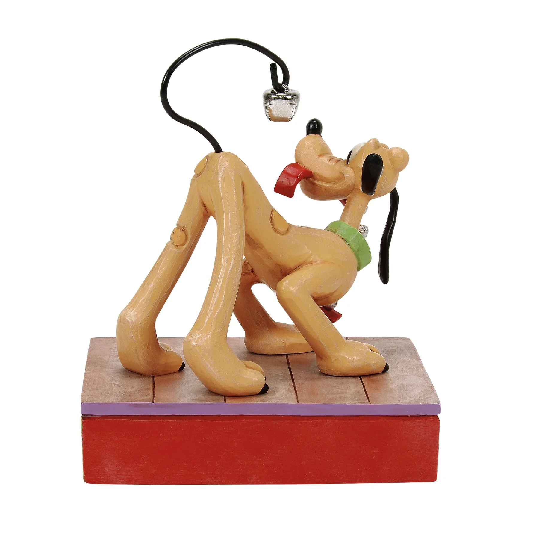 Jim Shore Disney Figurin - Pluto Christmas Bell on Tail - 4