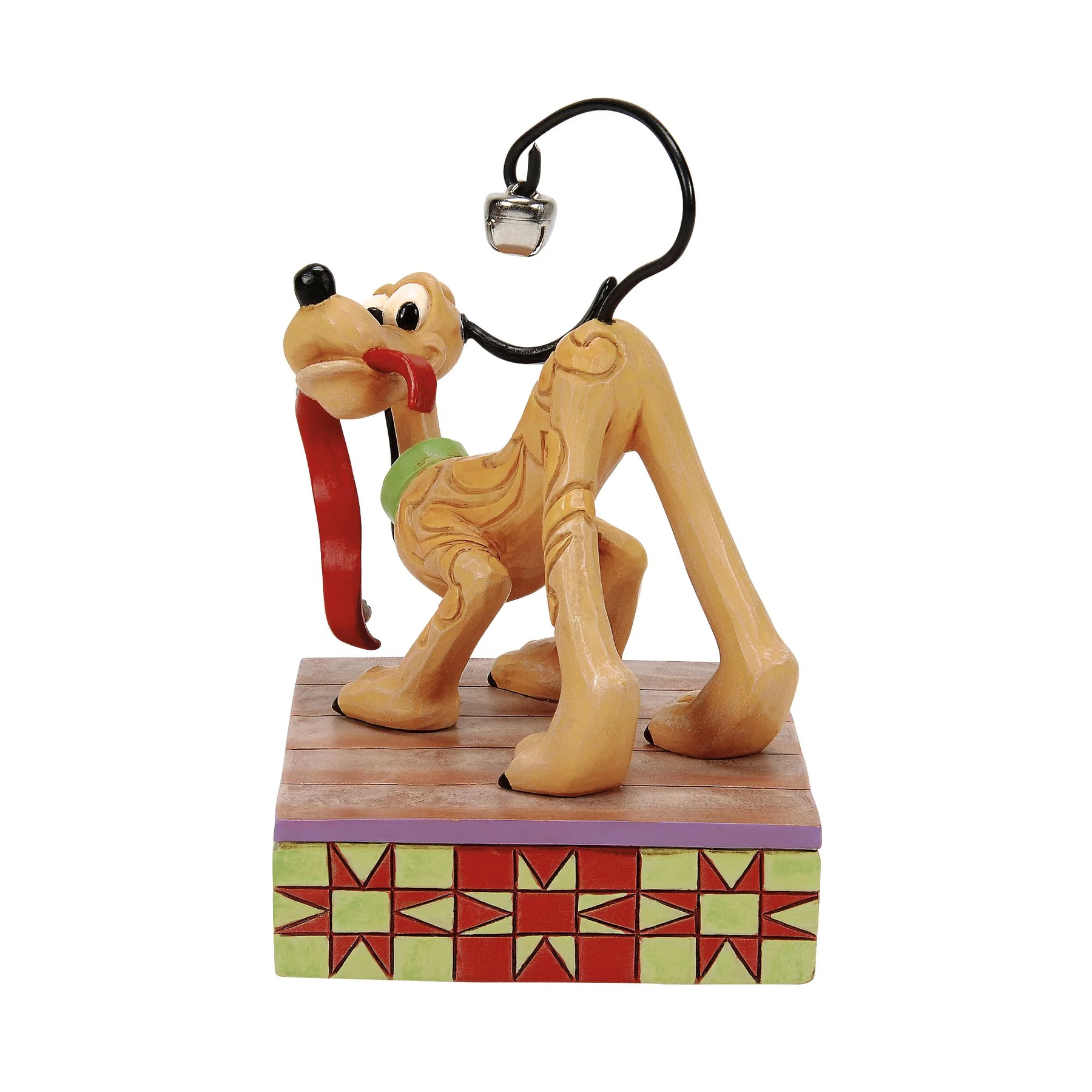 Jim Shore Disney Figurin - Pluto Christmas Bell on Tail - 3
