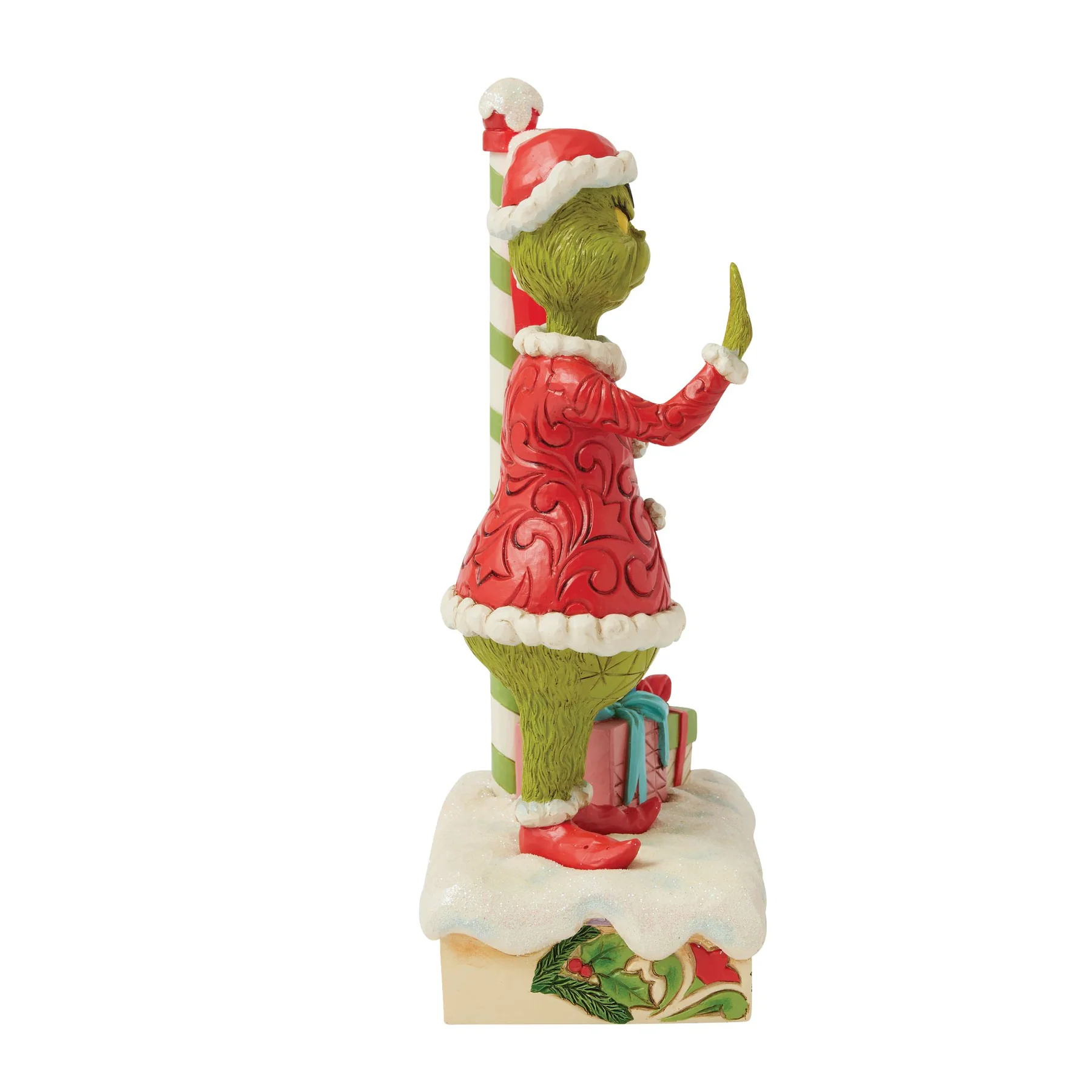 Jim Shore Figurin - Grinch by Stop Sign LED - 3