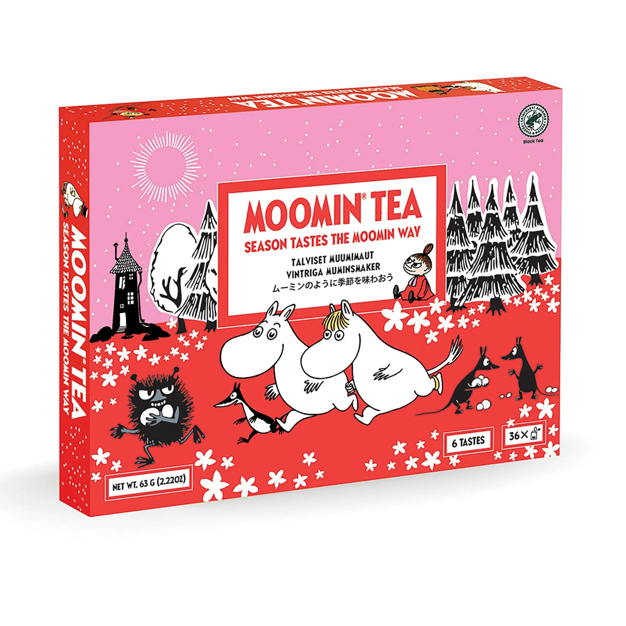 Moomin Tea Bags - Wintery Moomin Flavors (Elegant Gift Box) - 2