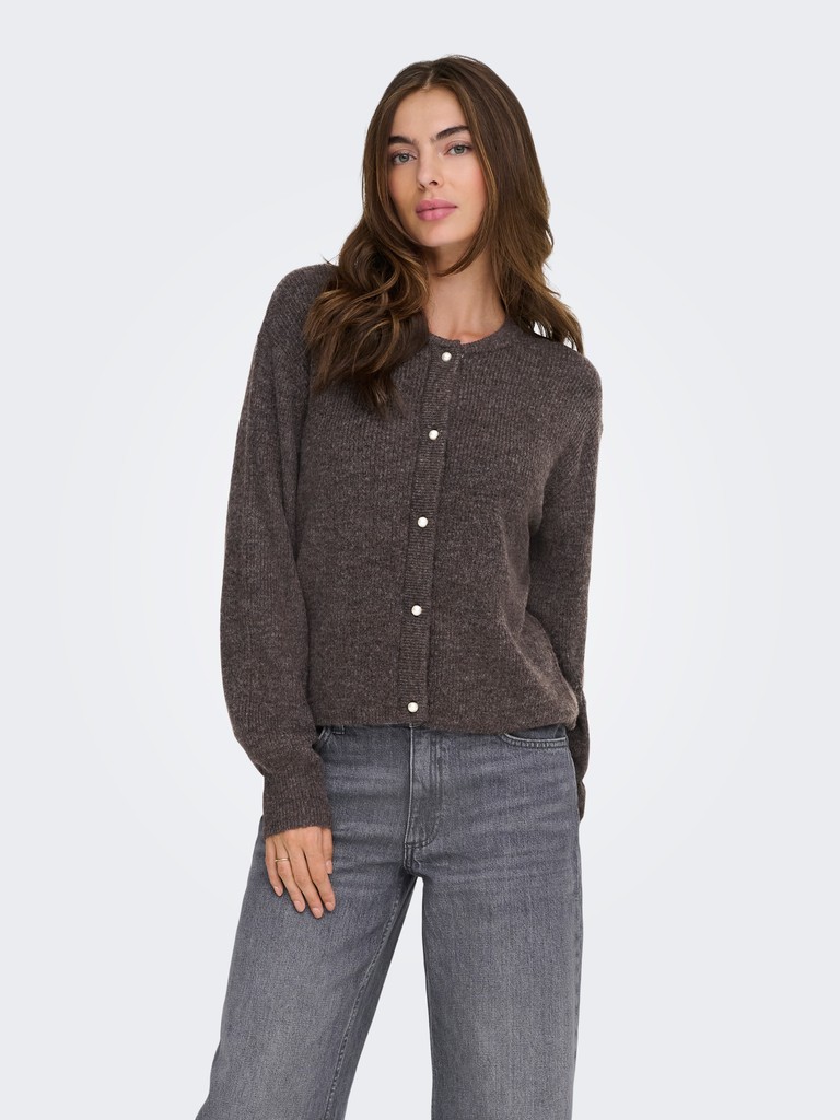 Jacqueline de Yong - Lumi Cardigan Brun - 5