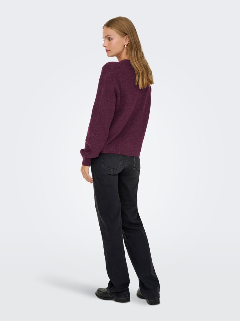 Jacqueline de Yong - Lumi Cardigan Vinröd - 4