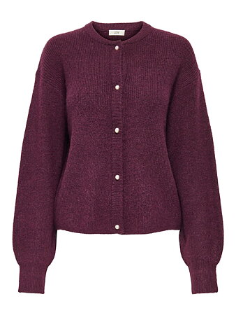 Jacqueline de Yong - Lumi Cardigan Vinröd