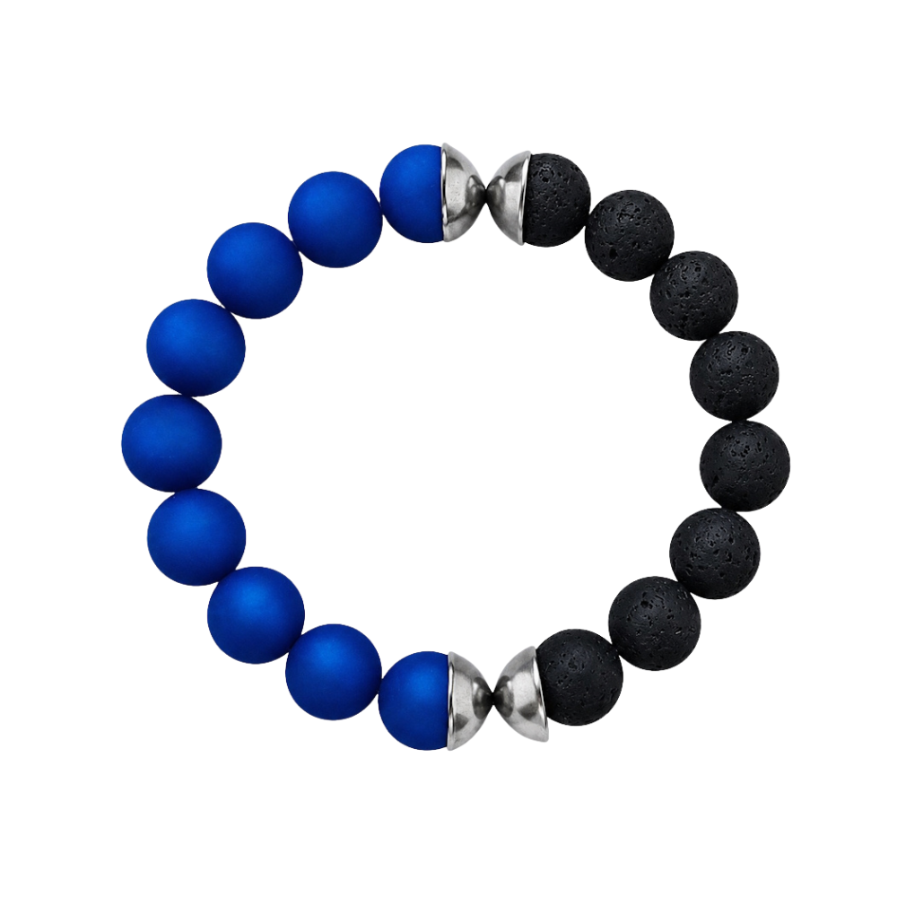 IAMLUND Bridge armband kornblå/svart Gala