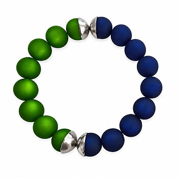 IAMLUND Bridge armband marin/grönt