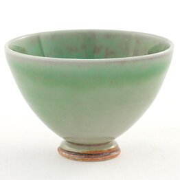 ベルント・フリーベリ  一点もの  丸みのあるグリーンのボウル  (4cm)  1953年