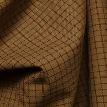 Outdoor Wool Brown Checked