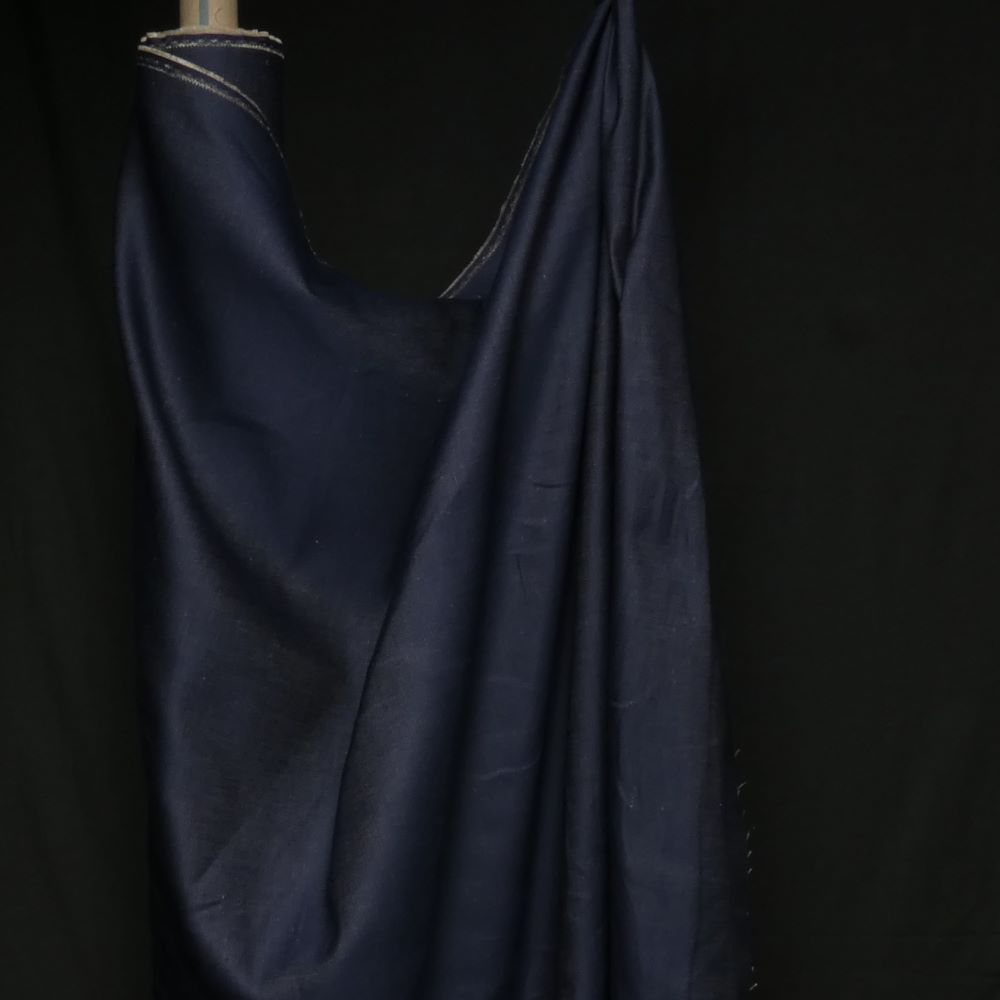 Organic cotton and hemp denim, slightly rugged character