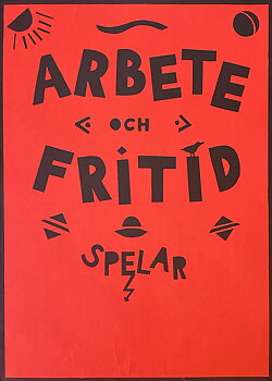 ARBETE OCH FRITID – KONSERTAFFISCH