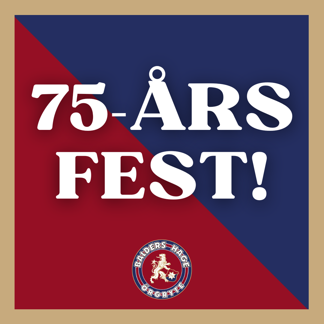 Balders Hages 75-årsfest!