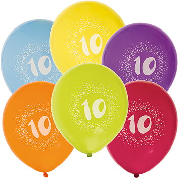 Ballonger 10TH BIRTHDAY 6-P