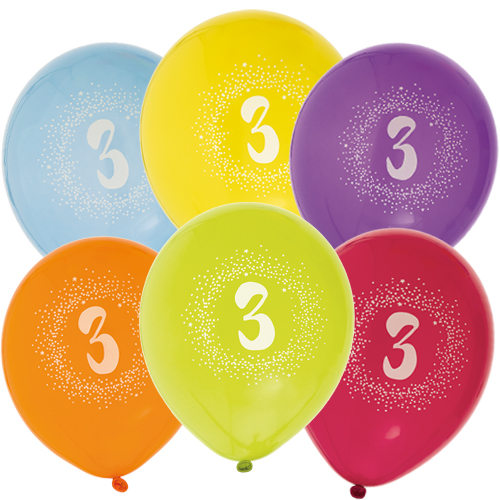 Ballonger 3RD BIRTHDAY 6-P