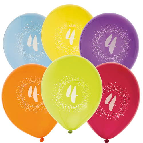 Ballonger 4TH BIRTHDAY 6-P