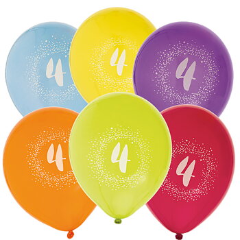Ballonger 4TH BIRTHDAY 6-P