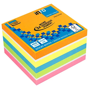 Notiskub strong 75x75 450 neon