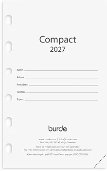 Compact kalendersats 2027