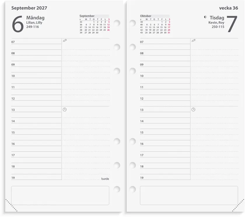 Regent kalendersats Agenda 27