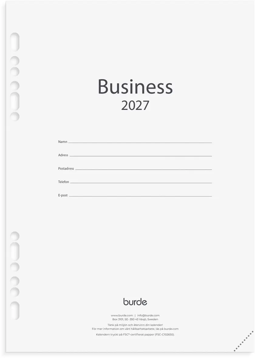 Business kalendersats 2027