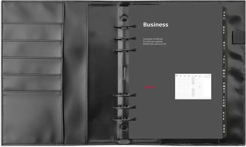 Business Systemkal A5 27 svart - 2