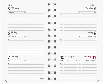Kalender Mini 2027 refill