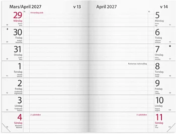 Kalender Maxinote  27 blå kart