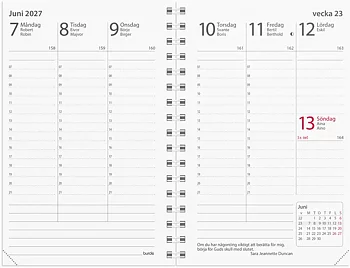 Kalender 2027 Prestige refill