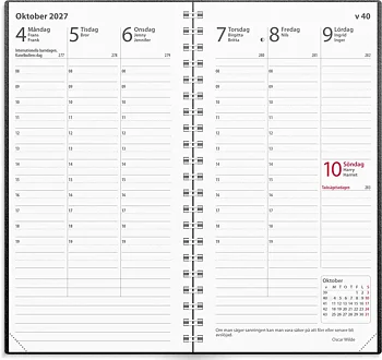 Kalender 27 Interplano svart