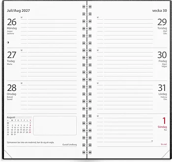 Kalender 27 Master svart