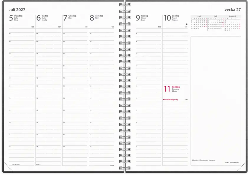 Kalender 27 Business A5 refill