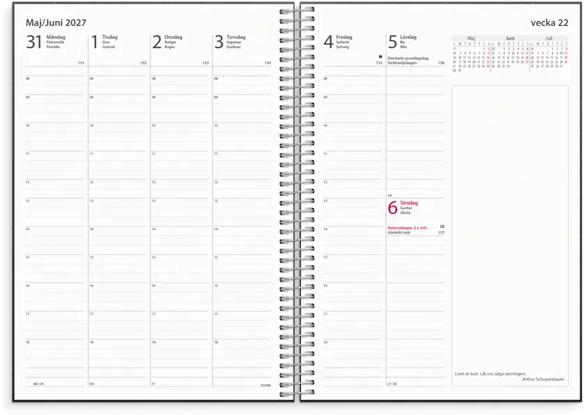 Kalender 2027 Business VIP ref