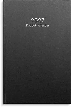 Dagbokskalender 2027 svart