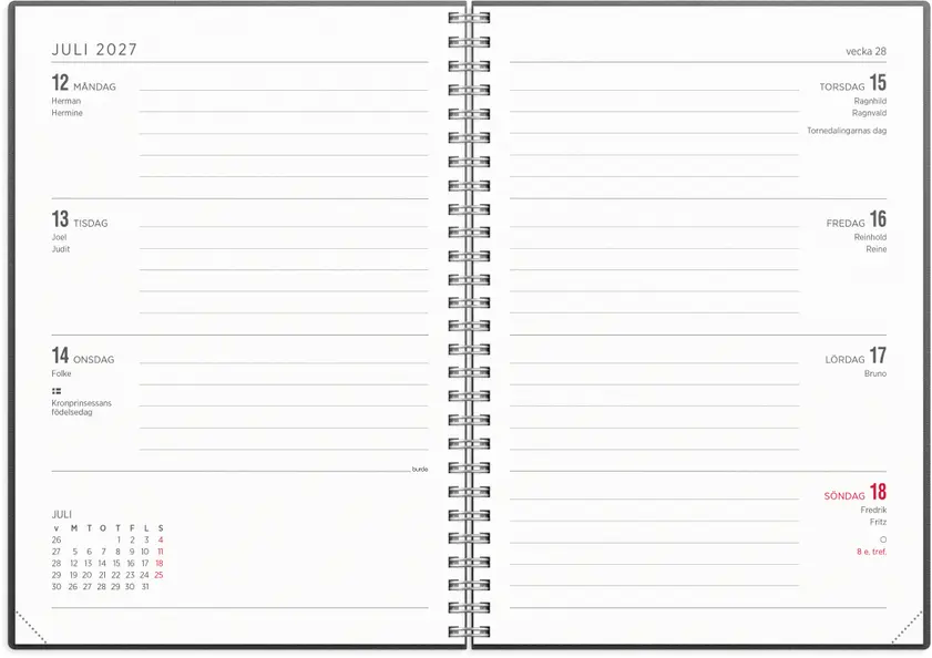 Kalender 27 Senator A5 refill