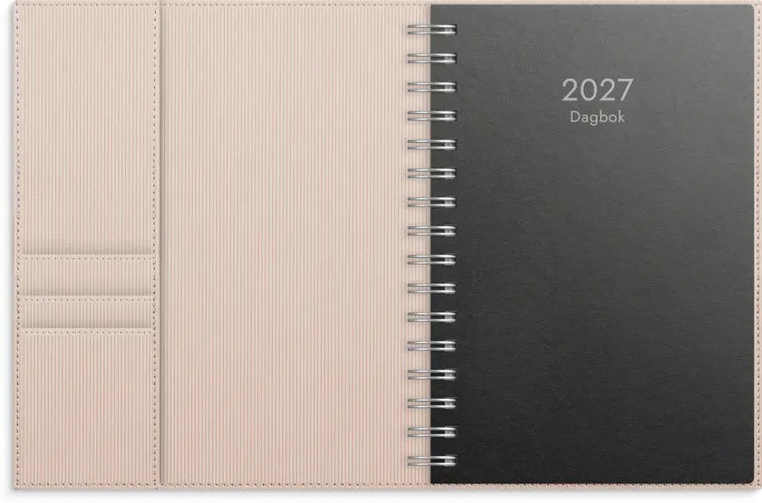 Dagbok 27 beige k.läder - 2