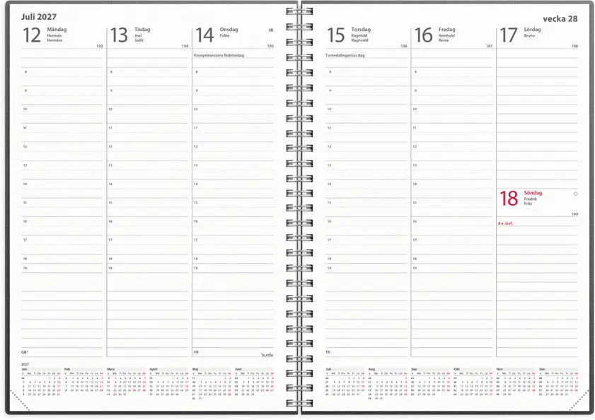 Kalender 27 Weekly A5 beige - 3