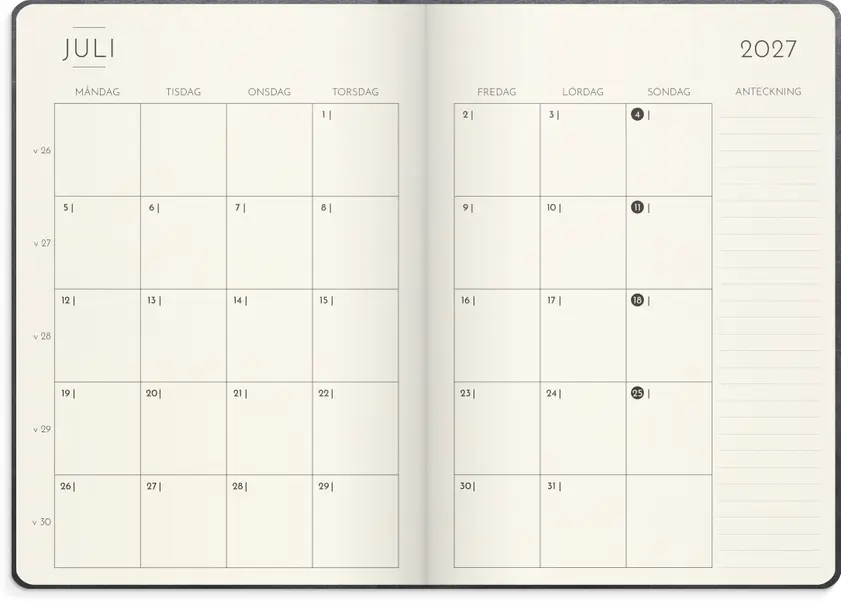 Kalender 2027 Weekly Deluxe - 3