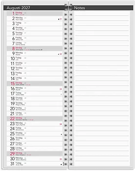 Bordskalender Elegant 27 spira