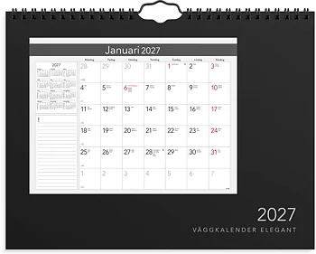 Väggkalender 2027  Elegant