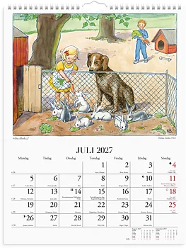 Väggkalender 2027 Elsa Beskow
