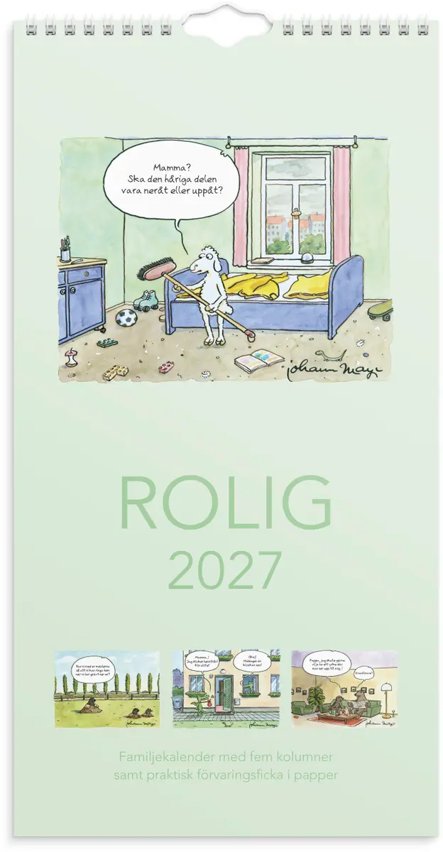 Familjekalender 2027 Rolig