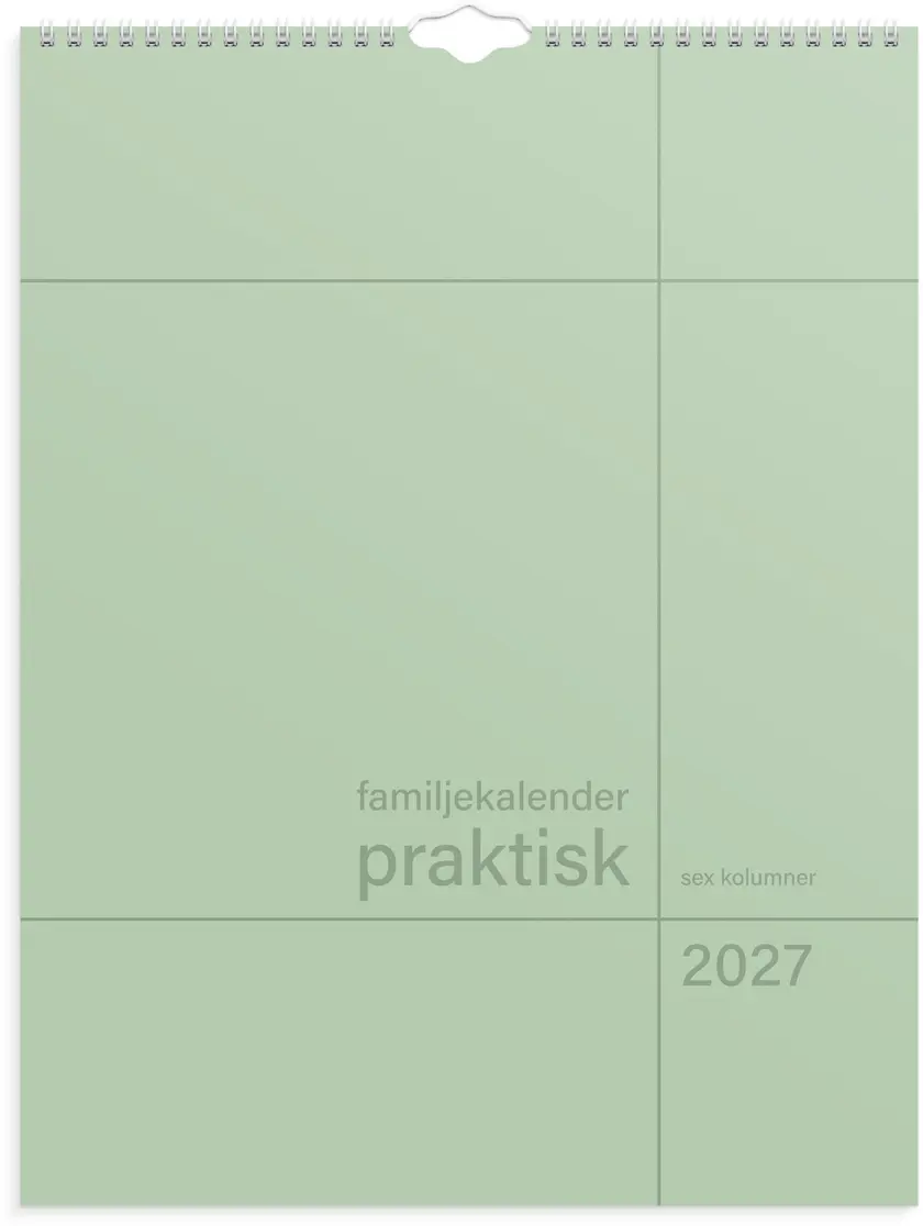 Familjekalender 2027 Praktisk