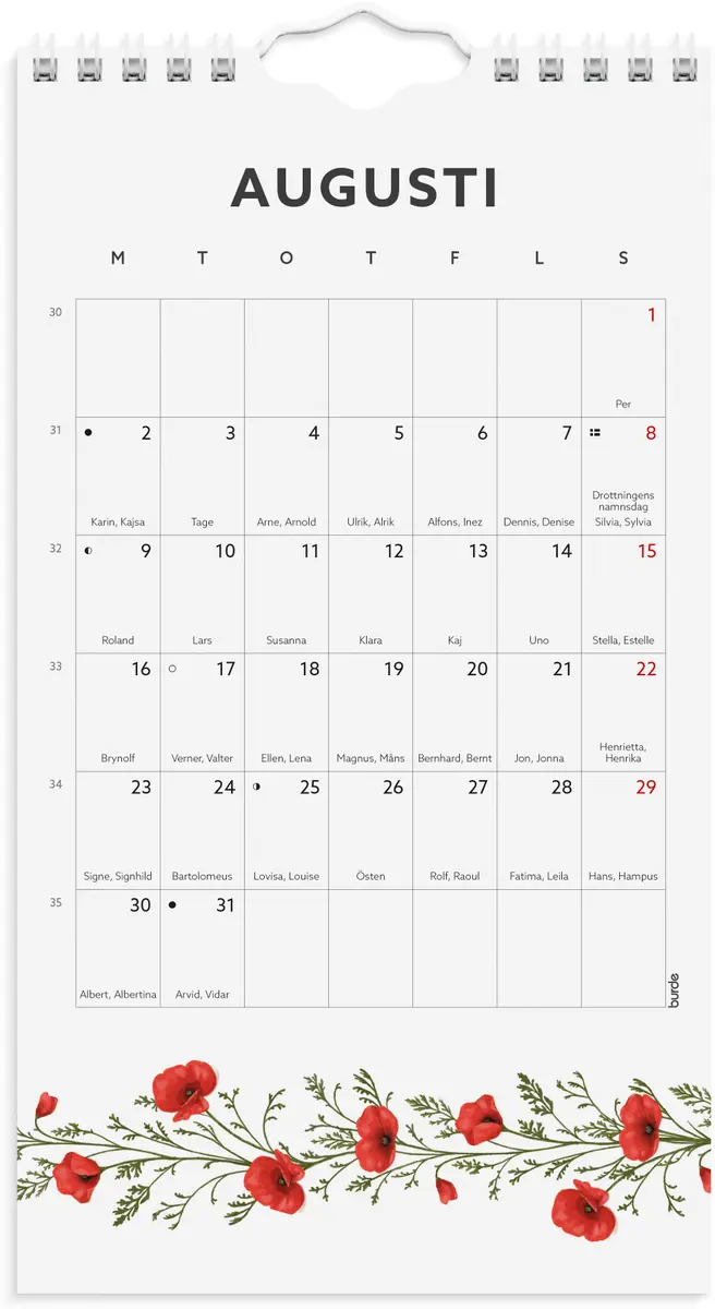 Väggkalender 2027 Mini Duo - 2