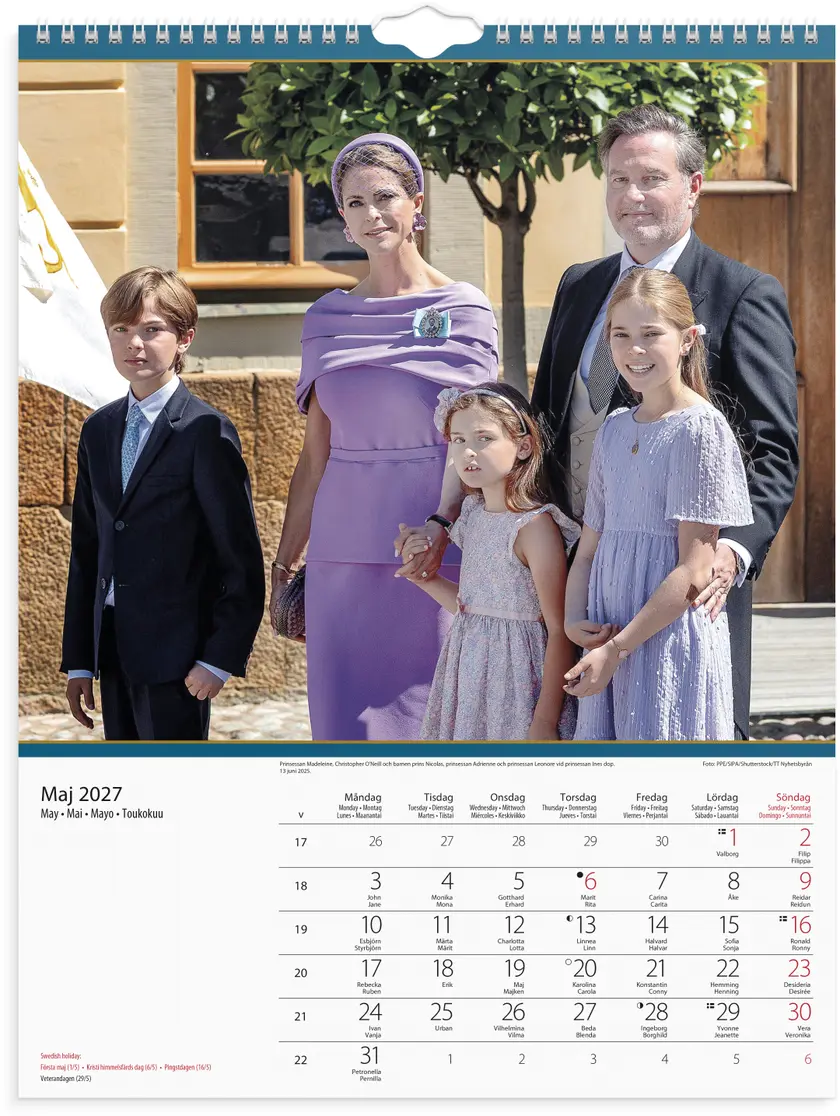 Väggkalender 27 Kungafamiljen - 2