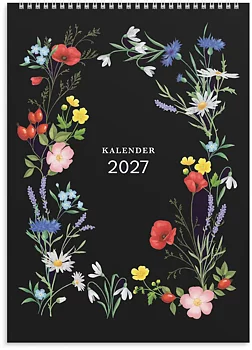 Väggkal 27 Illustrerad blomst