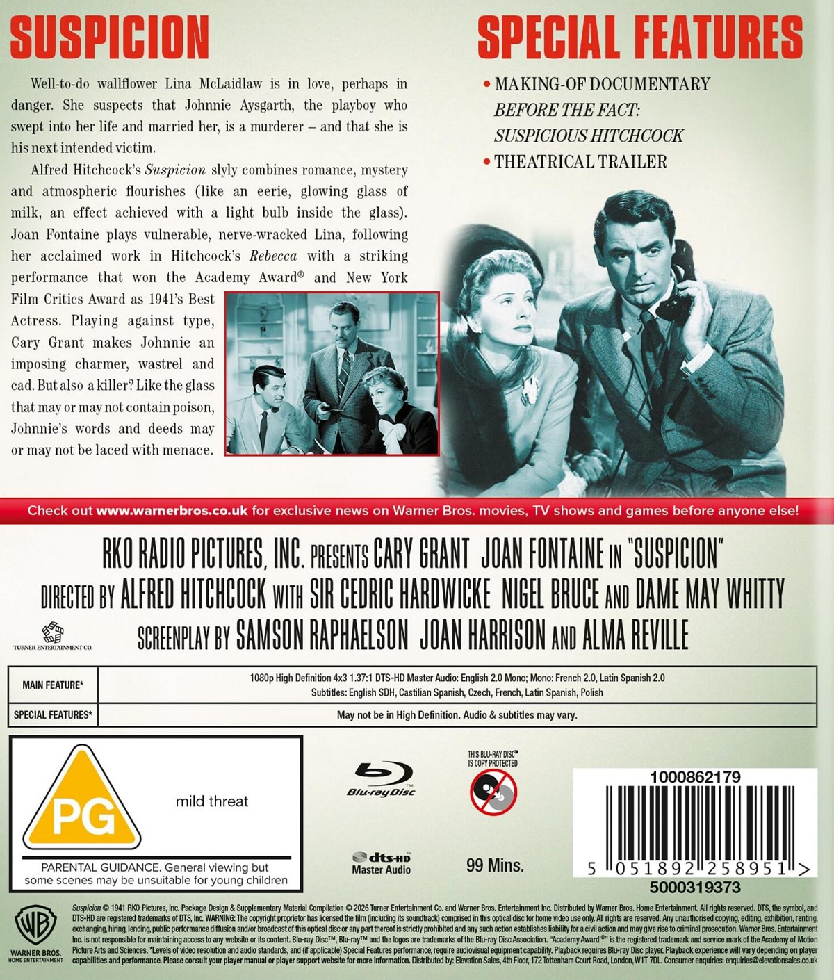 Suspicion (ej svensk text) (Blu-ray) - 2