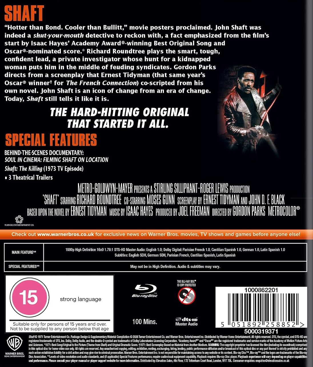 Shaft (ej svensk text) (Blu-ray) - 2