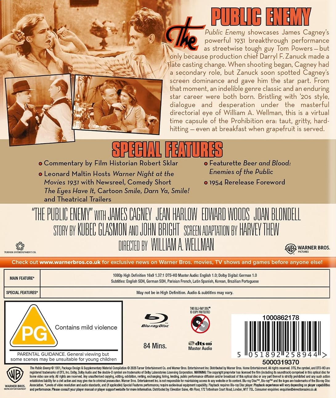 The Public Enemy (ej svensk text) (Blu-ray) - 2