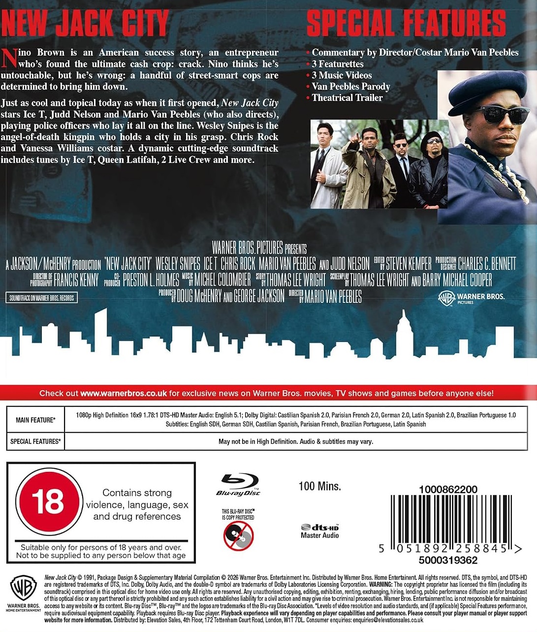 New Jack City (ej svensk text) (Blu-ray) - 2