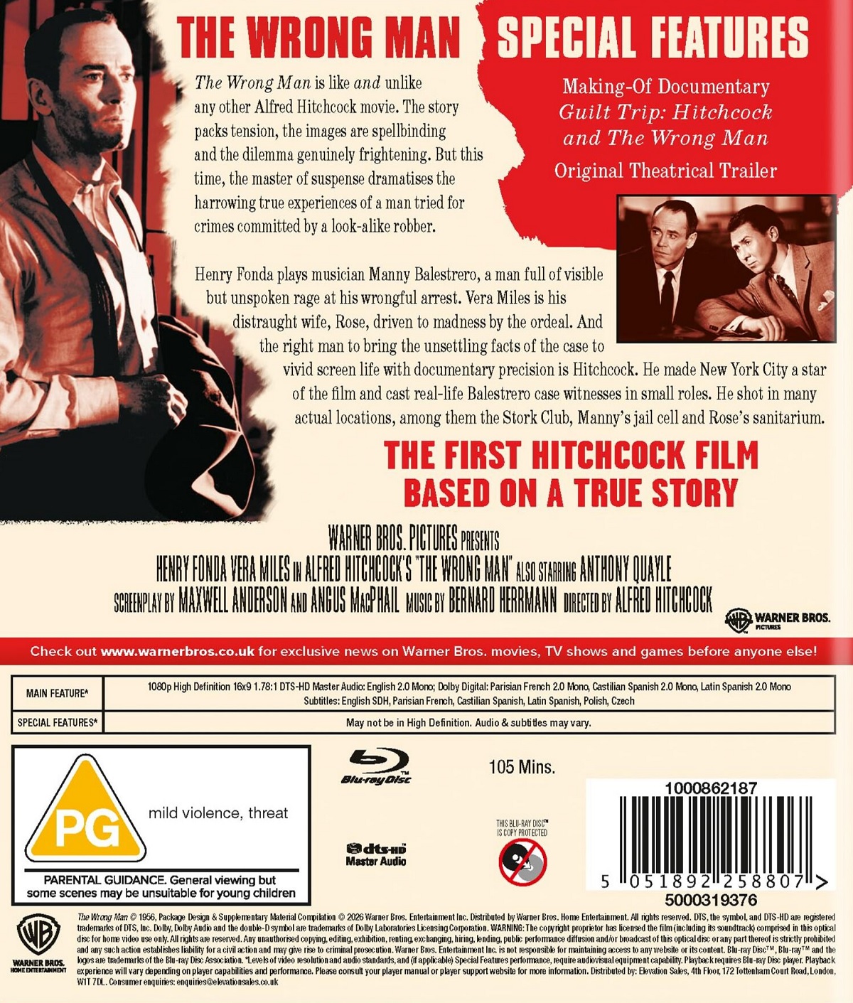 The Wrong Man (ej svensk text) (Blu-ray) - 2