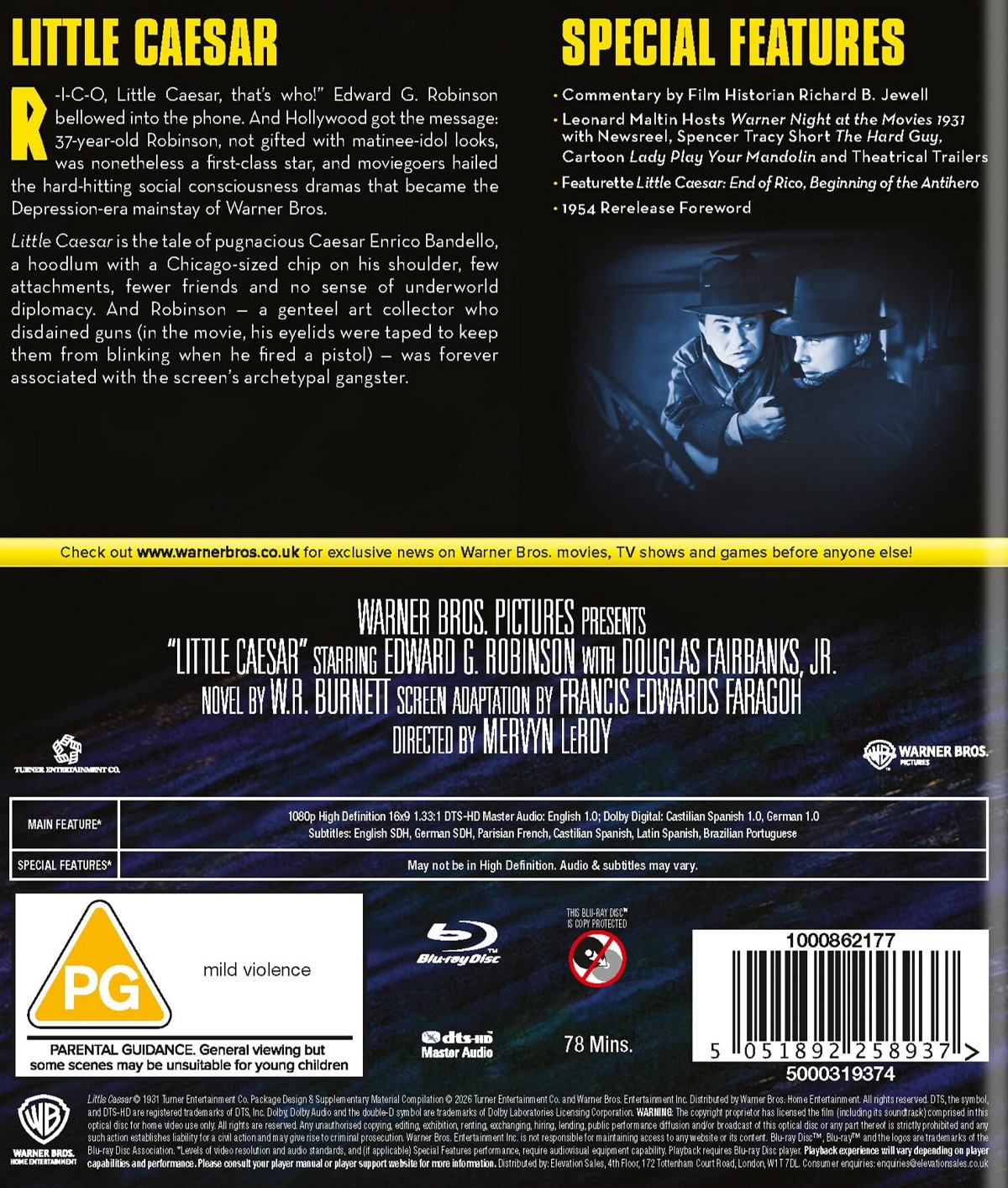 Little Caesar (ej svensk text) (Blu-ray) - 2